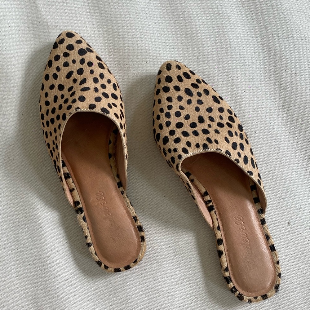 Madewell Animal Pointy Toe Slides/Flats
